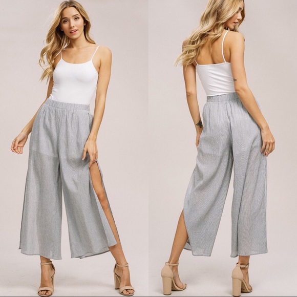 SUMMER CLEARANCE-FIRM‼️Rebecca Side Slit Trouser - Picture 4 of 4